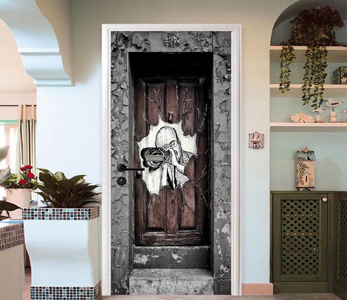 3D Funny Gate Pattern 05 Door Mural Wallpaper AJ Wallpaper 