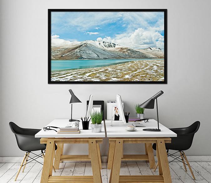 3D Stone Beach 198 Fake Framed Print Painting Wallpaper AJ Creativity Home 