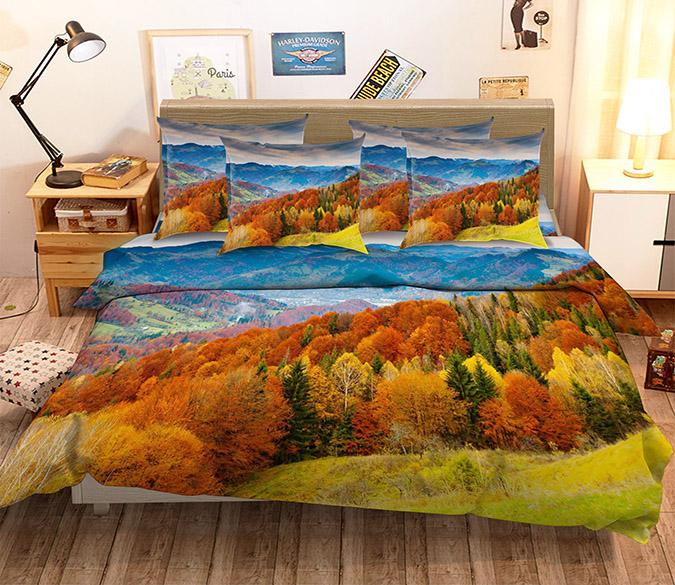 3D Mountains Scenery 95 Bed Pillowcases Quilt Wallpaper AJ Wallpaper 