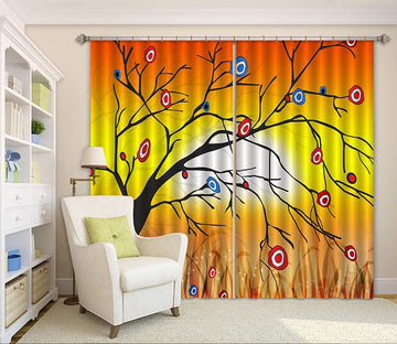 3D Flowers Tree Pattern 272 Curtains Drapes Wallpaper AJ Wallpaper 