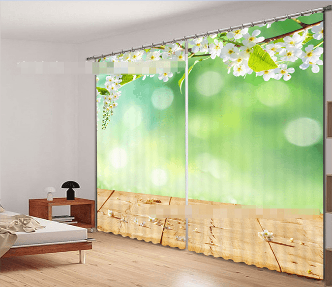 3D Spring Sunshine 2100 Curtains Drapes Wallpaper AJ Wallpaper 