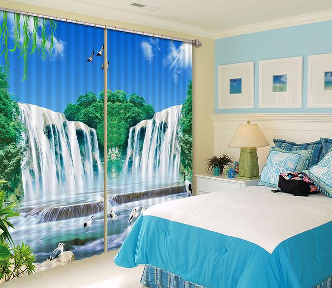 3D Waterfalls 178 Curtains Drapes Wallpaper AJ Wallpaper 