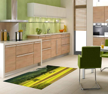 3D Mountain Farmlands 588 Kitchen Mat Floor Mural Wallpaper AJ Wallpaper 