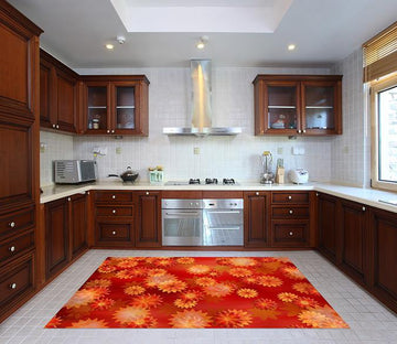 3D Flowers Pattern 525 Kitchen Mat Floor Mural Wallpaper AJ Wallpaper 