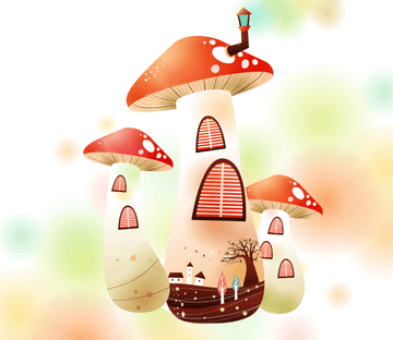 Lovely Mushroom Houses Wallpaper AJ Wallpaper 