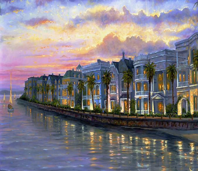 Seaside Buildings Wallpaper AJ Wallpaper 