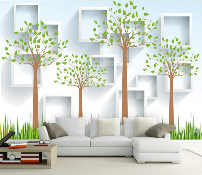 Trees And Frames Wallpaper AJ Wallpaper 