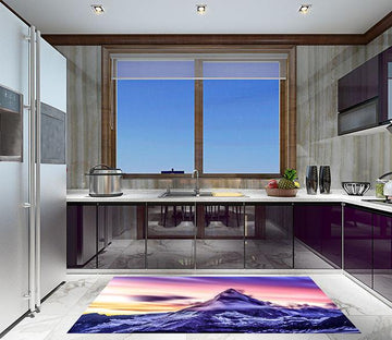 3D Snow Mountain Peak 103 Kitchen Mat Floor Mural Wallpaper AJ Wallpaper 