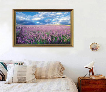 3D Lavender Sea 199 Fake Framed Print Painting Wallpaper AJ Creativity Home 