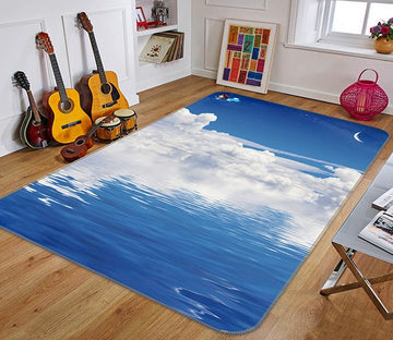 3D Sea White Clouds 151 Non Slip Rug Mat Mat AJ Creativity Home 