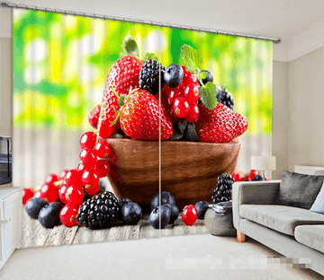 3D Colored Fruits 1036 Curtains Drapes Wallpaper AJ Wallpaper 