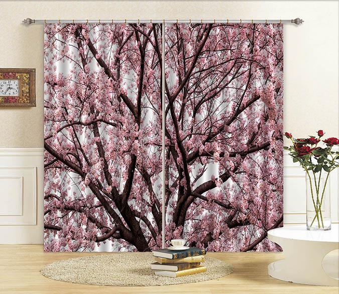 3D Tree Flowers 327 Curtains Drapes Wallpaper AJ Wallpaper 