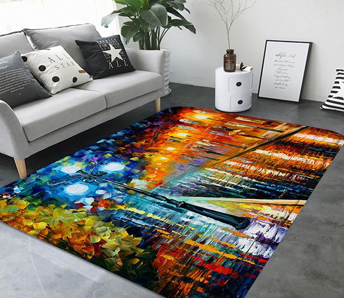 3D Street Oil Painting 75 Non Slip Rug Mat Mat AJ Creativity Home 