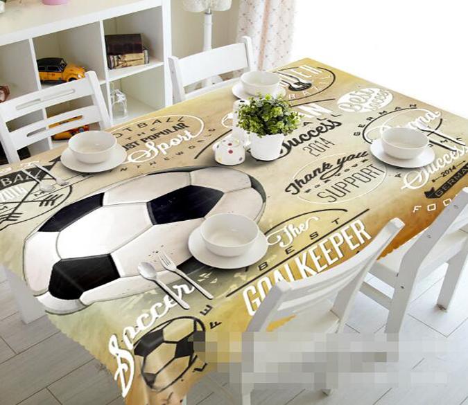 3D Football Pattern 1363 Tablecloths Wallpaper AJ Wallpaper 