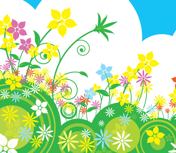 Bright Colorful Flowers Wallpaper AJ Wallpaper 