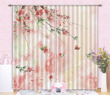 3D Flying Flowers 242 Curtains Drapes Wallpaper AJ Wallpaper 