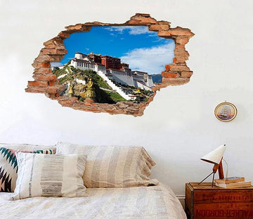 3D Potala Palace 219 Broken Wall Murals Wallpaper AJ Wallpaper 