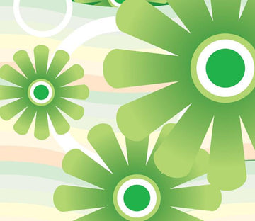 Green Flowers Wallpaper AJ Wallpaper 