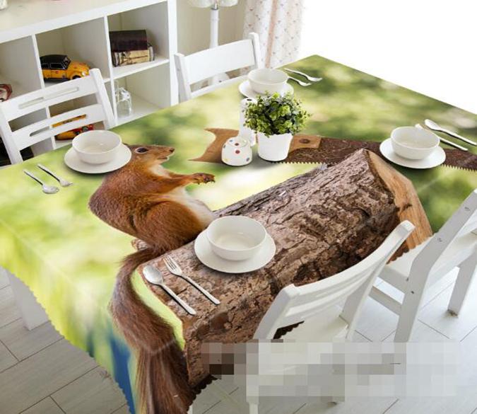 3D Squirrel 1351 Tablecloths Wallpaper AJ Wallpaper 