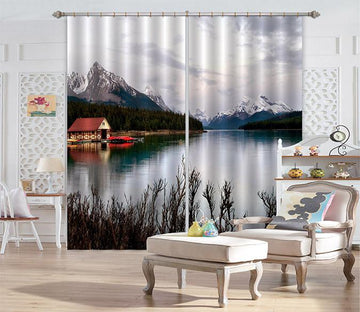 3D Lake Scenery 704 Curtains Drapes Wallpaper AJ Wallpaper 