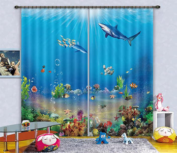 3D Ocean World 201 Curtains Drapes Wallpaper AJ Wallpaper 