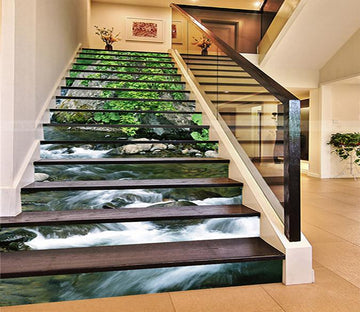 3D Clear River 959 Stair Risers Wallpaper AJ Wallpaper 