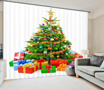 3D Christmas Tree 846 Curtains Drapes Wallpaper AJ Wallpaper 