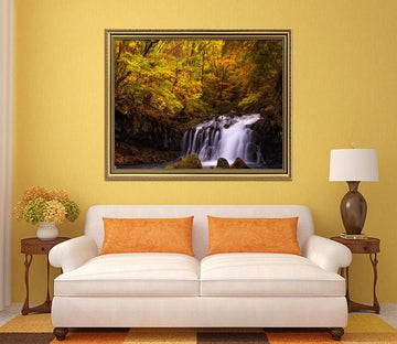 3D River At Dusk 020 Fake Framed Print Painting Wallpaper AJ Creativity Home 