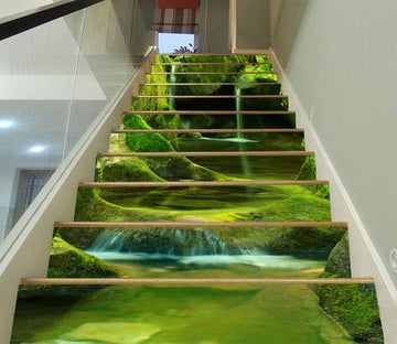 3D Pretty River Scenery 480 Stair Risers Wallpaper AJ Wallpaper 