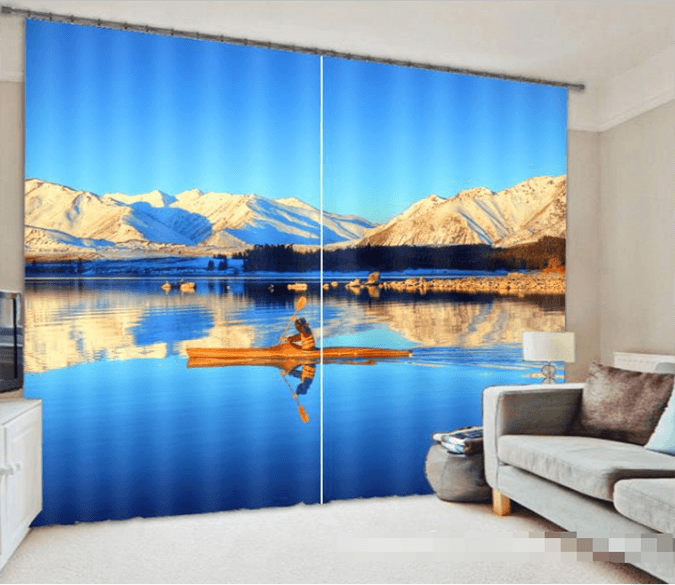 3D Peaceful Lake 1180 Curtains Drapes Wallpaper AJ Wallpaper 