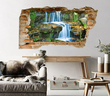 3D Rocks River 085 Broken Wall Murals Wallpaper AJ Wallpaper 