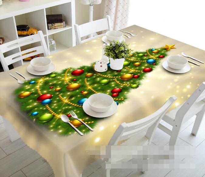 3D Christmas Tree 1448 Tablecloths Wallpaper AJ Wallpaper 