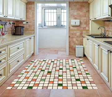 3D Colorful Small Lattice 678 Kitchen Mat Floor Mural Wallpaper AJ Wallpaper 