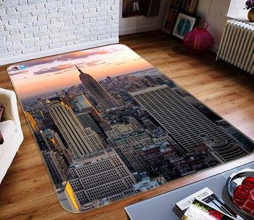 3D New York Sunset 201 Non Slip Rug Mat Mat AJ Creativity Home 