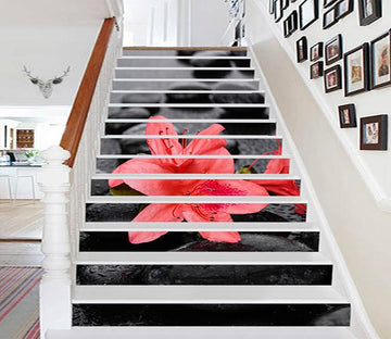 3D Flowers And Stones 831 Stair Risers Wallpaper AJ Wallpaper 