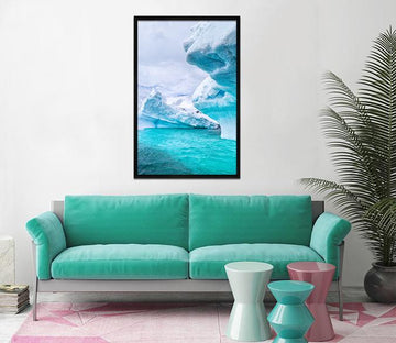 3D Ice Sea 034 Fake Framed Print Painting Wallpaper AJ Creativity Home 