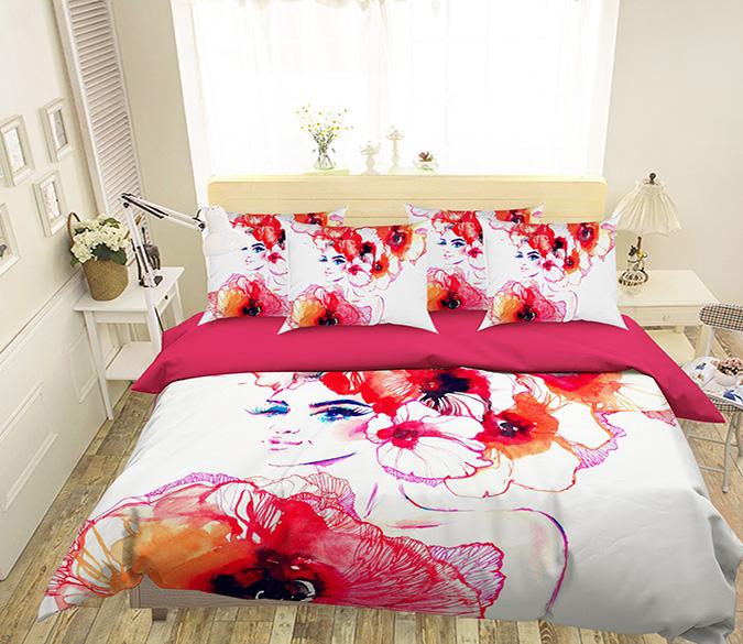 3D Graffiti Modern Woman 287 Bed Pillowcases Quilt Wallpaper AJ Wallpaper 