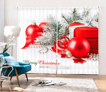 3D Nice Christmas 2036 Curtains Drapes Wallpaper AJ Wallpaper 