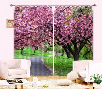 3D Flowering Trees 867 Curtains Drapes Wallpaper AJ Wallpaper 