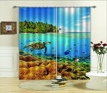 3D Ocean World 794 Curtains Drapes Wallpaper AJ Wallpaper 