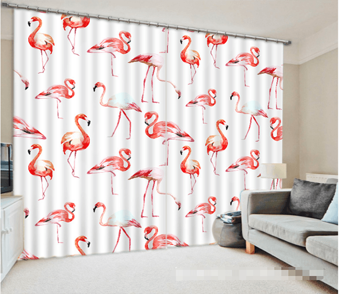 3D Birds Pattern 1241 Curtains Drapes Wallpaper AJ Wallpaper 