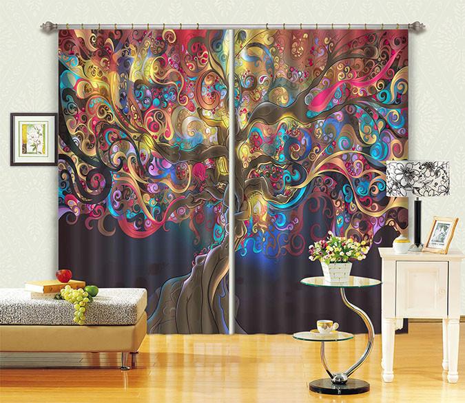 3D Fantastic Tree 193 Curtains Drapes Wallpaper AJ Wallpaper 