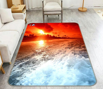 3D Bright Sea Sunset 173 Non Slip Rug Mat Mat AJ Creativity Home 