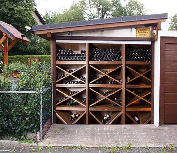 3D Wine Cabinet 80 Garage Door Mural Wallpaper AJ Wallpaper 