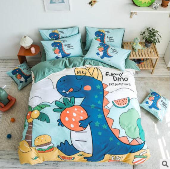 3D Cartoon Dinosaur 50078 Bed Pillowcases Quilt