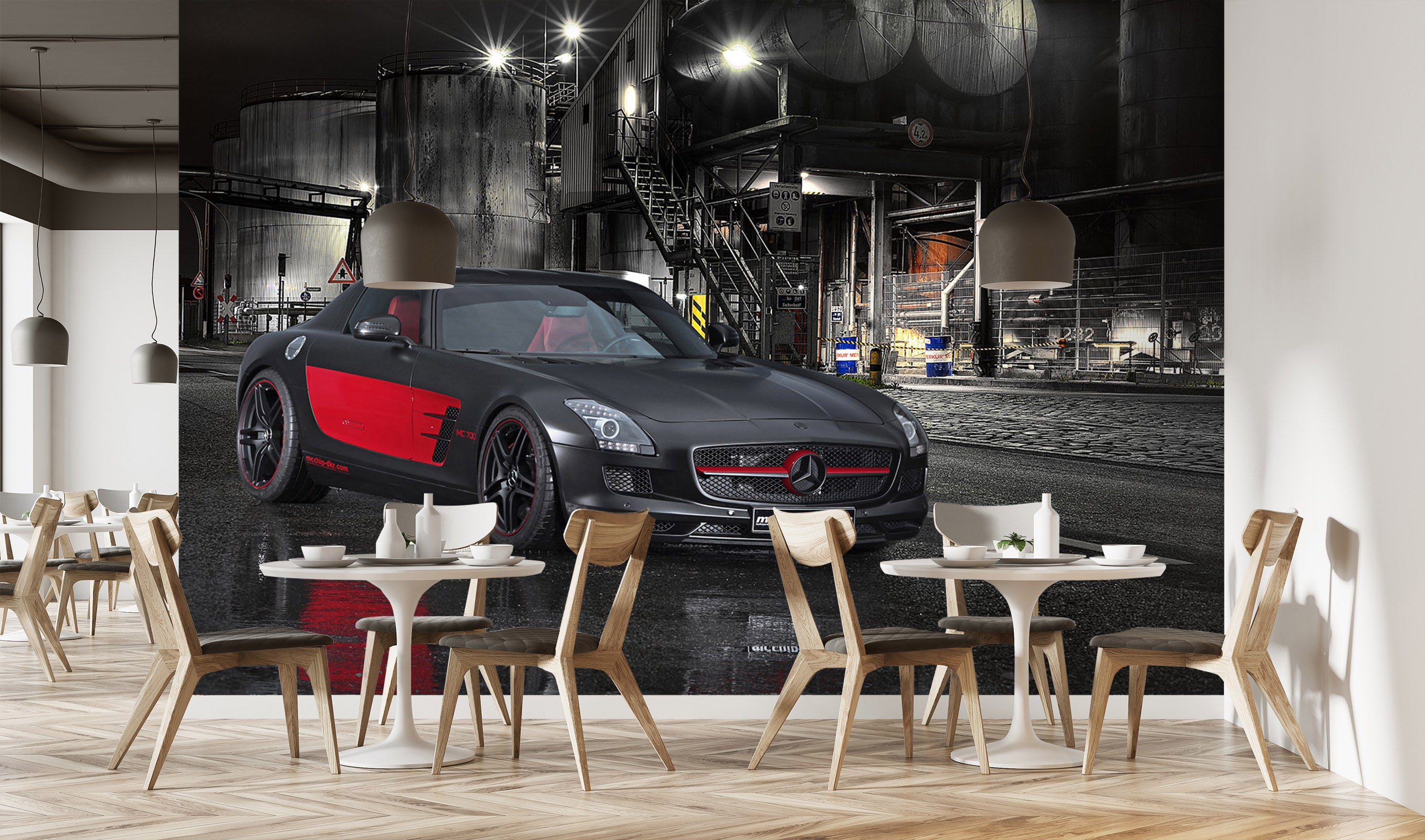 3D Factory Sports Car 022 Vehicle Wall Murals