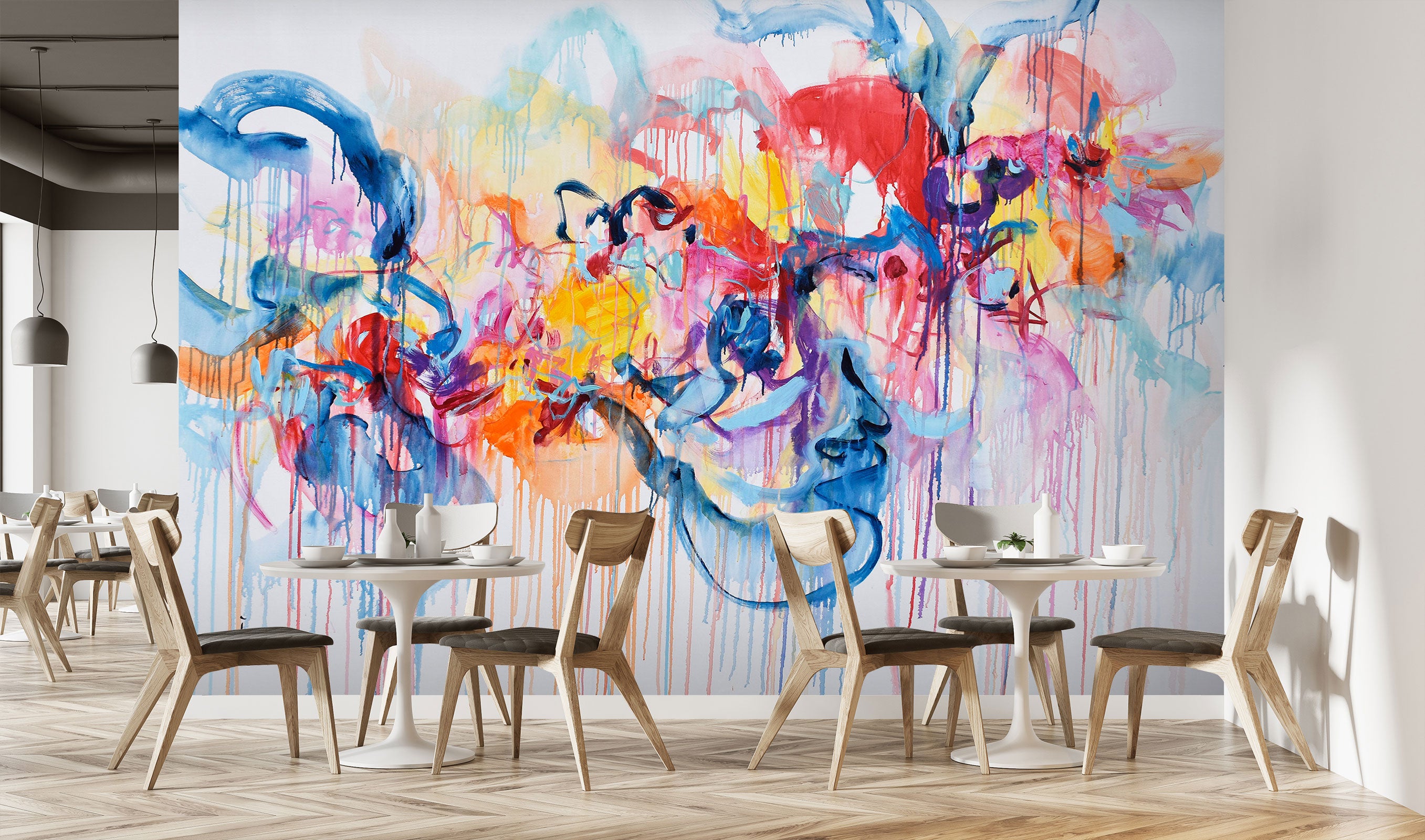 3D Watercolor Splash 12130 Misako Chida Wall Mural Wall Murals