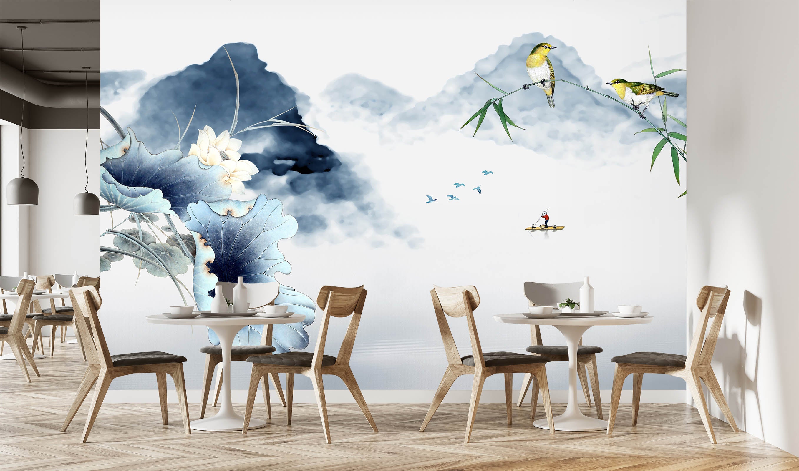 3D Hand Drawn Valley 1408 Wall Murals