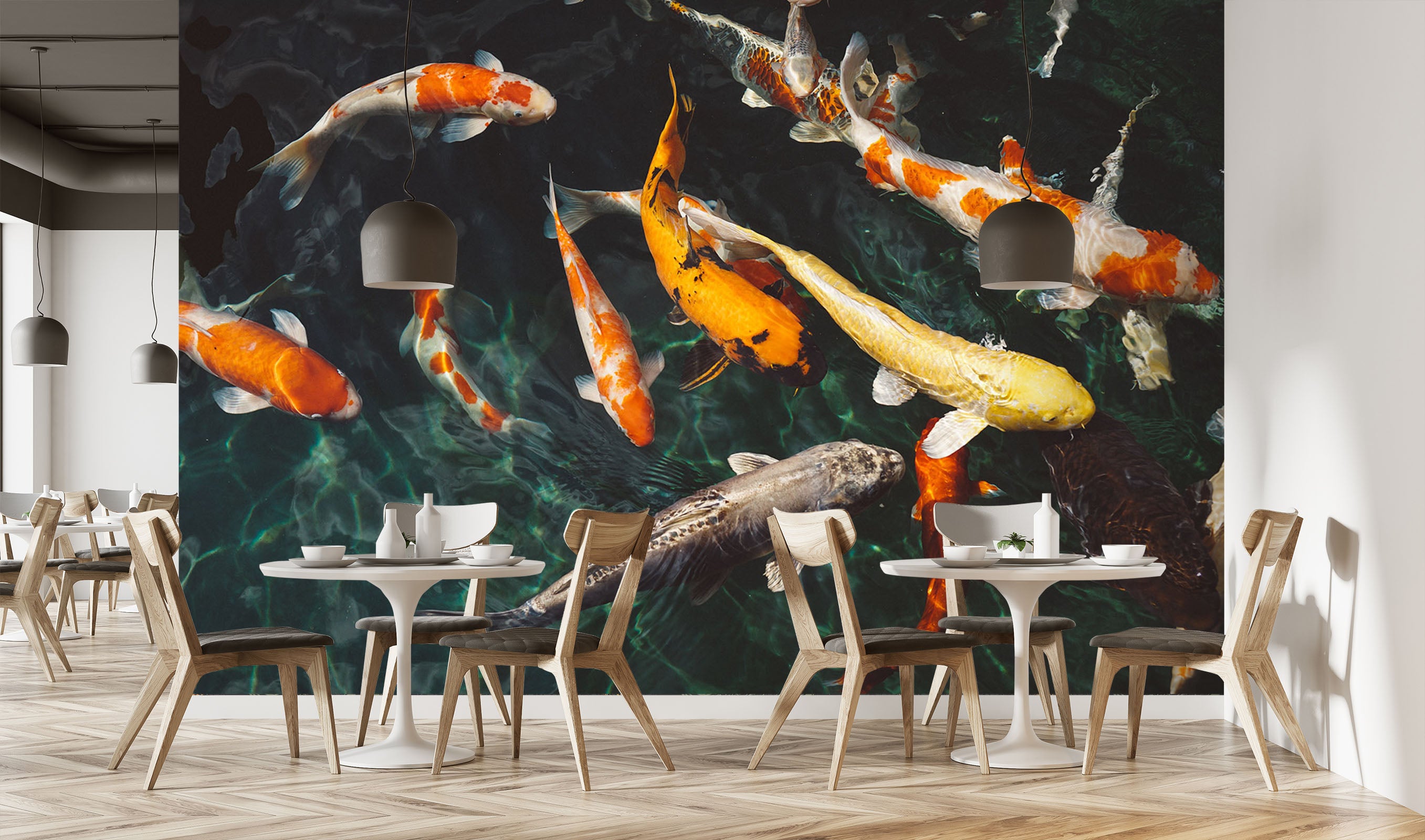 3D Koi Fish 162 Wall Murals