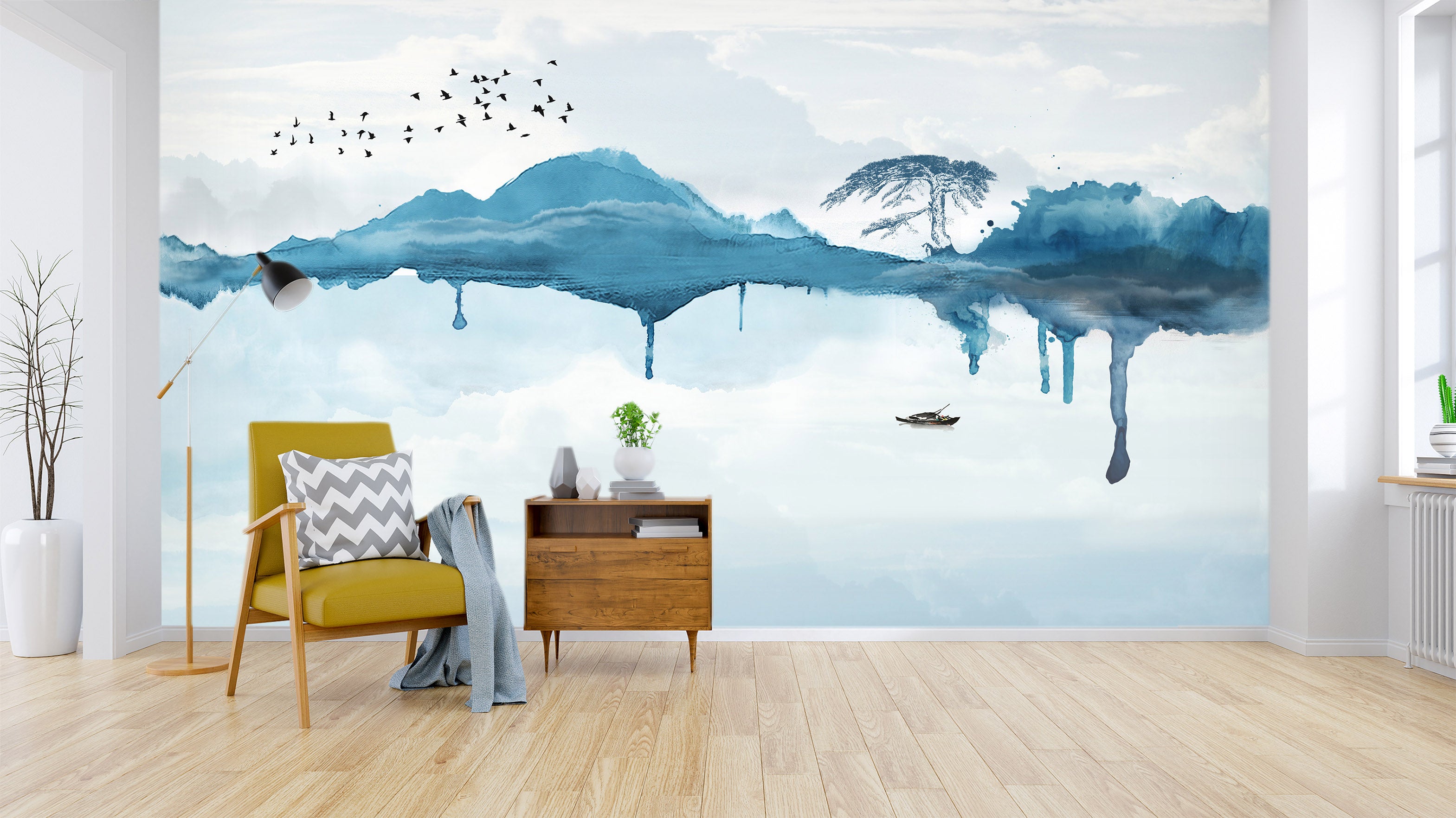 3D Valley River 1418 Wall Murals